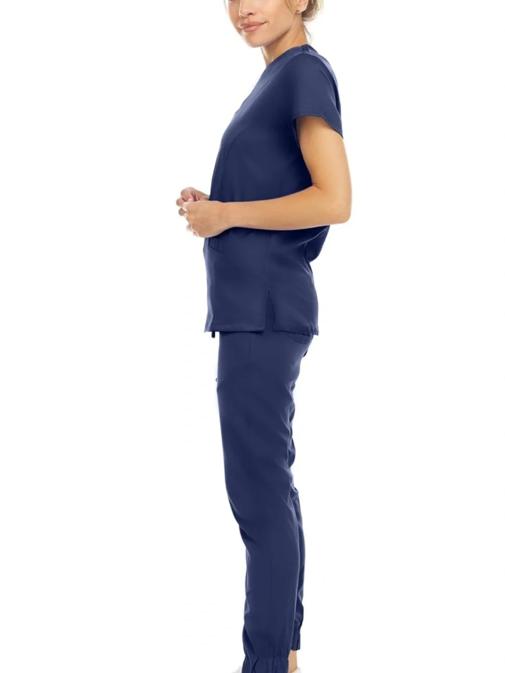 Women’s V-Neck Scrub Set - Navy